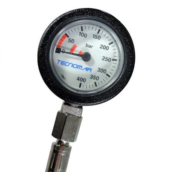 Ist Dolphin Tech Trykmåler Sidemount Sort 20 cm