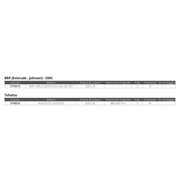 Solas Aluminiumspropel Amita T8 3 8.5x8 Gylden