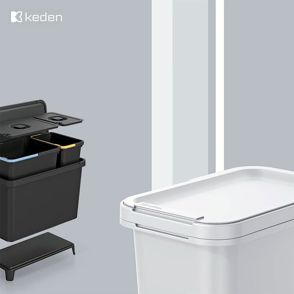 Keden Kierrätys Astia 1x10l+1x23l Systema 57x29x41 Cm