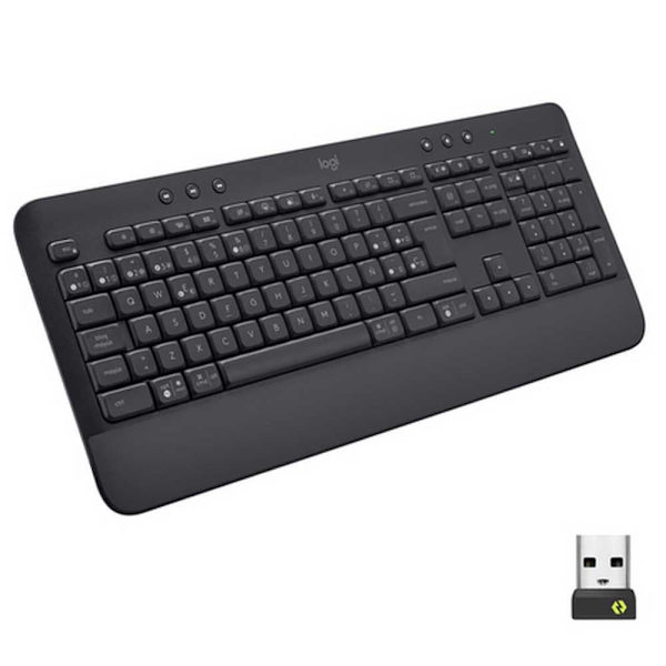 Logitech Trådlöst Tangentbord Signature K650 Rf Silver Spanish QWERTY grafit