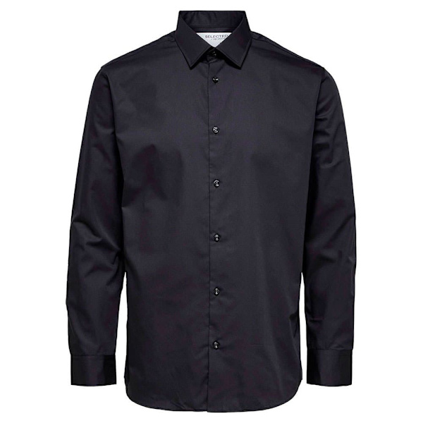 Selected Lang Ærmet Skjorte Ethan Classic Slim Sort L Mand