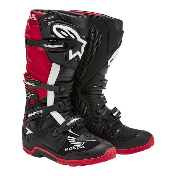 Alpinestars Motorcykel Støvler Honda Tech 7 Enduro Drystar Rød,Sort EU 40 1/2 Mand