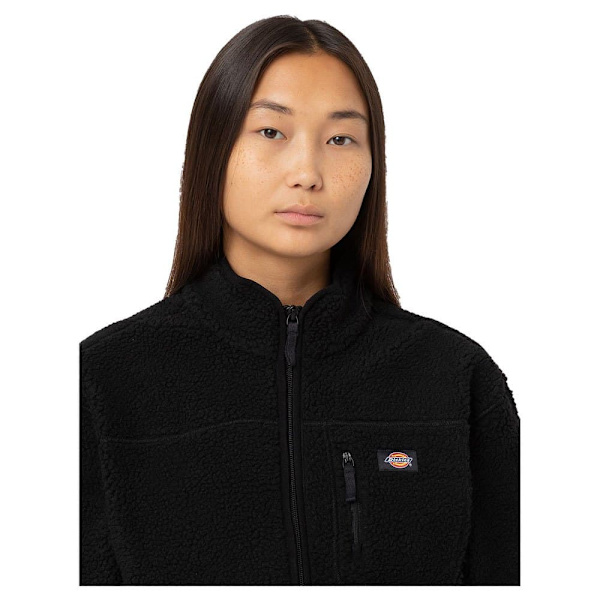Dickies Mount Hope Fleecejacka Med Dragkedja Svart L Kvinna