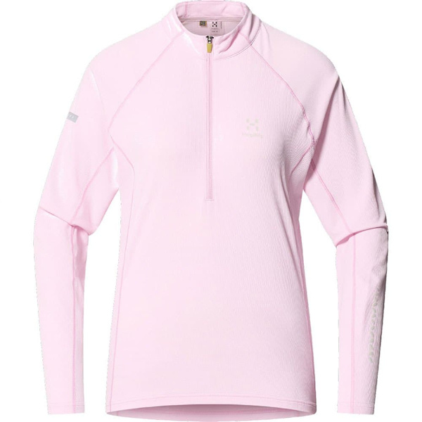 Haglofs L.i.m Tempo Trail Tröja Med Halv Dragkedja Rosa M Kvinna