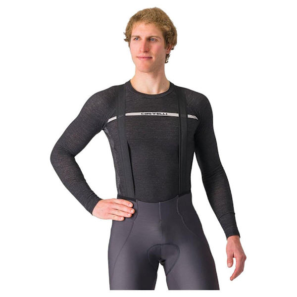 Castelli Merino Långärmad Baslager Svart 2XL Man