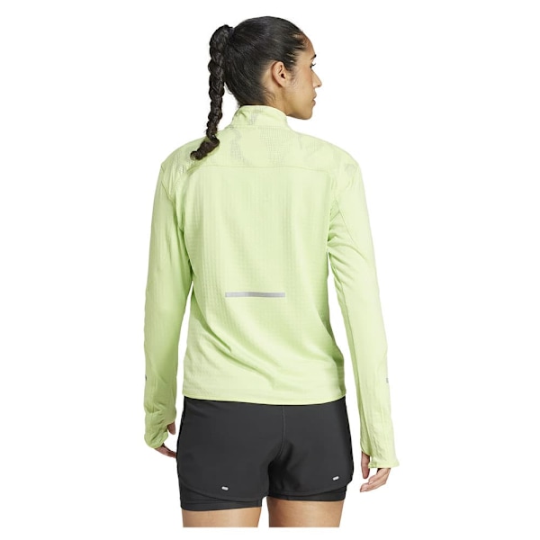 Adidas Ultimate Hi Vis Reflective Halv Lynlås Sweatshirt Gul S Kvinde