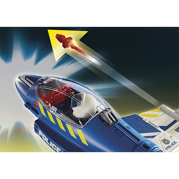 Playmobil Politifly: Forfølgelse Dron Flerfarvet 4-7 Years