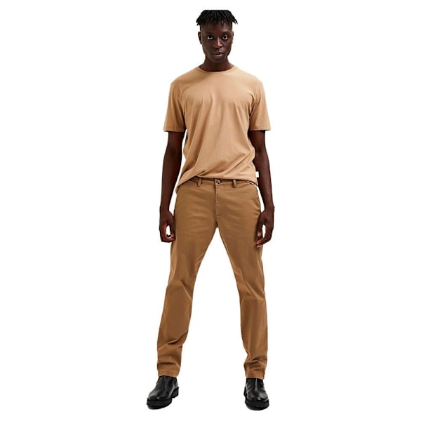 Selected New Miles Slim Fit Chinobukser Brun 34 / 30 Mand