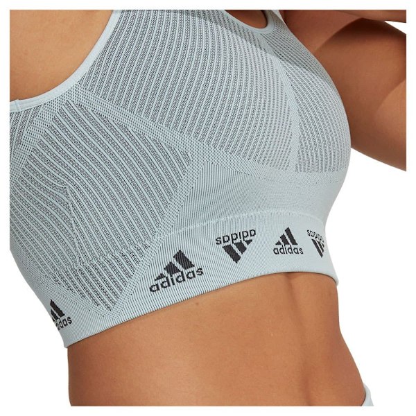 Adidas Sports-bh Aeroknit Light-support Blå M Kvinde
