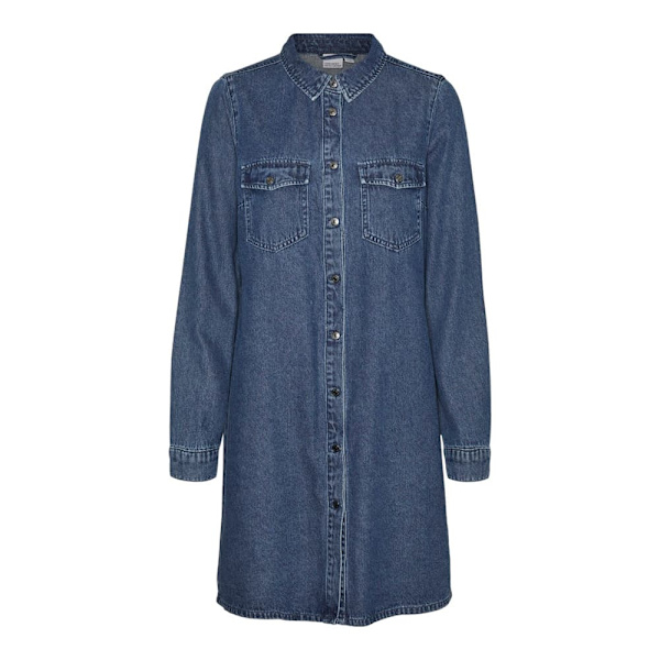 Vero Moda Jennie Langærmet Kort Kjole Blå XS Kvinde