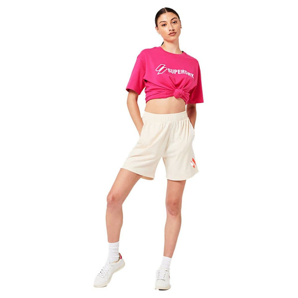 Superdry Shorts Code Sl Applique Boy Vit M Kvinna