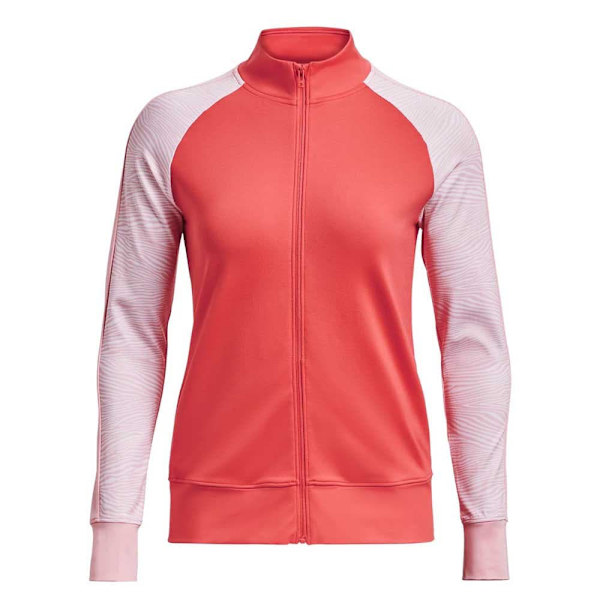 Under Armour Golf Sweatshirt Med Fuld Lynlås Storm Midlayer Rød,Rosa L Kvinde