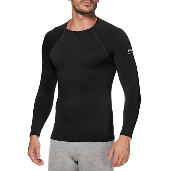 Sixs Ts2 Merinos Långärmad Baslager Svart 2XL-3XL Man
