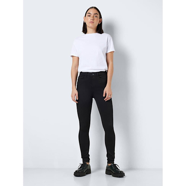 Noisy May Jeans Med Hög Midja Callie Power Sahpe Stretch Fit Blvi308bl Svart 32 / 32 Kvinna