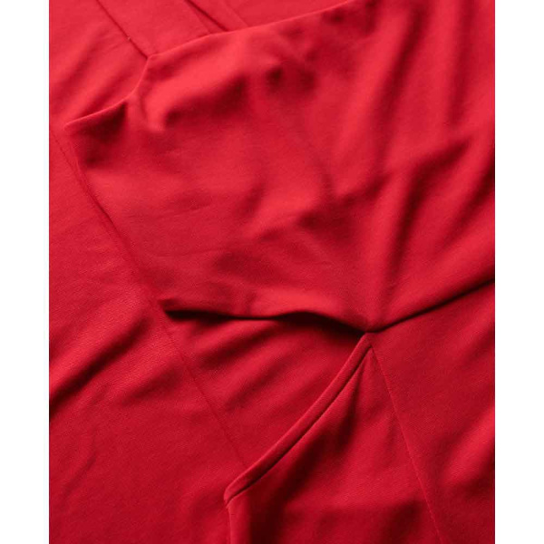 Superdry Cutout ærmeløs Midikjole Rød L Kvinde
