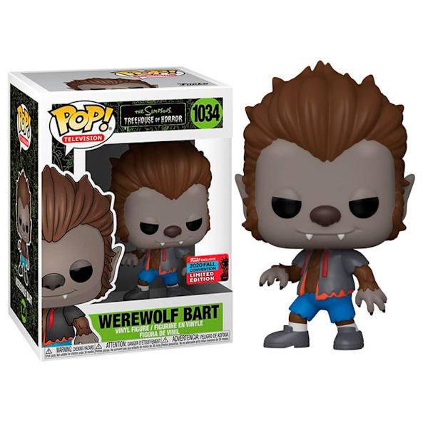 Funko Pop The Simpsons Werewolf Bart Exclusive Flerfärgad
