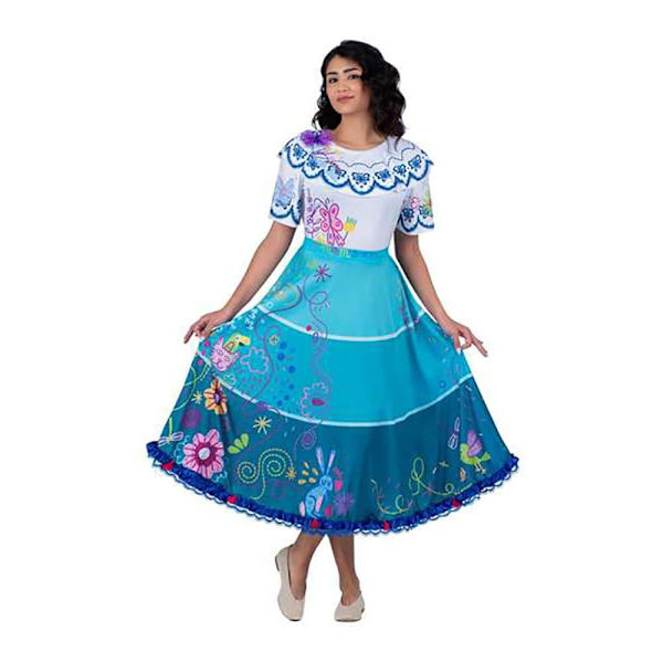 Viving Costumes Kolumbialainen Nainen Monivärinen L