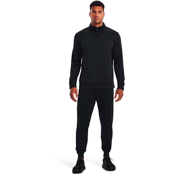 Under Armour Halv Lynlå Sweatshirt Armour Fleece Sort 2XL / Regular Mand