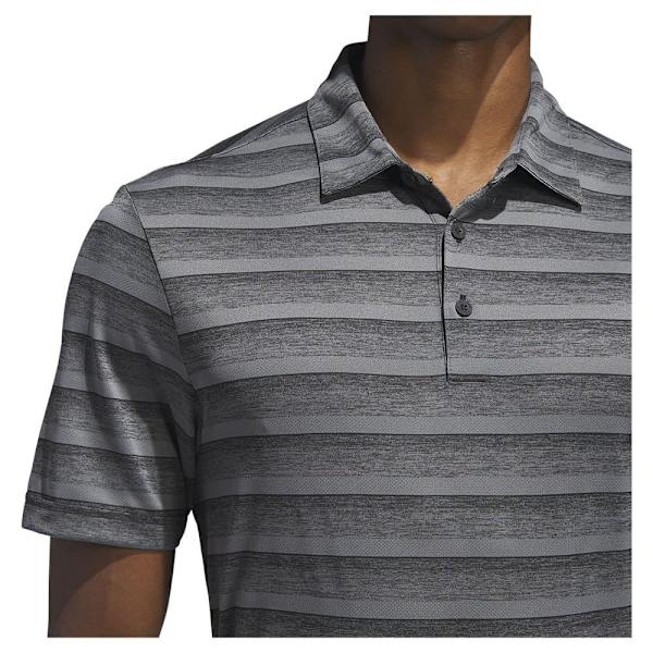 Adidas Kortärmad Piké 2 Color Stripe Grå L
