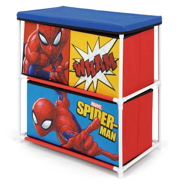 Marvel Skuffe Spiderman Opbevaringshylde 3 Rød