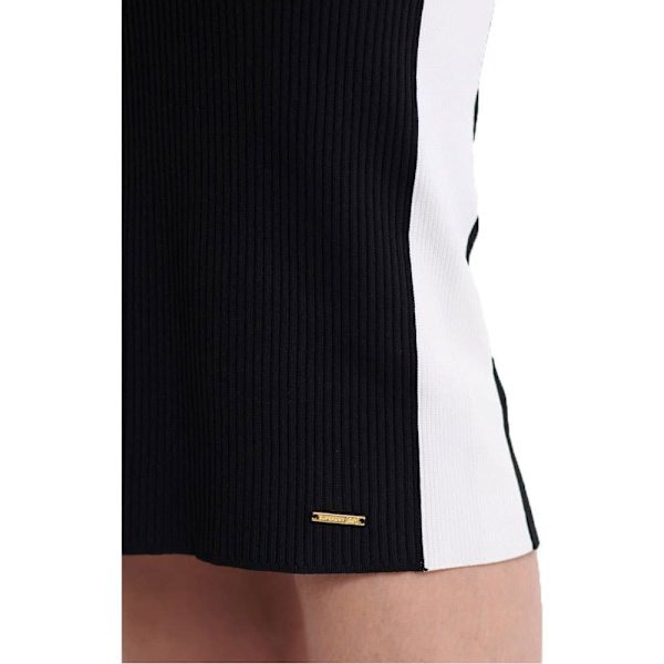 Superdry Kjole Edit Racer Knit Sort S Kvinde