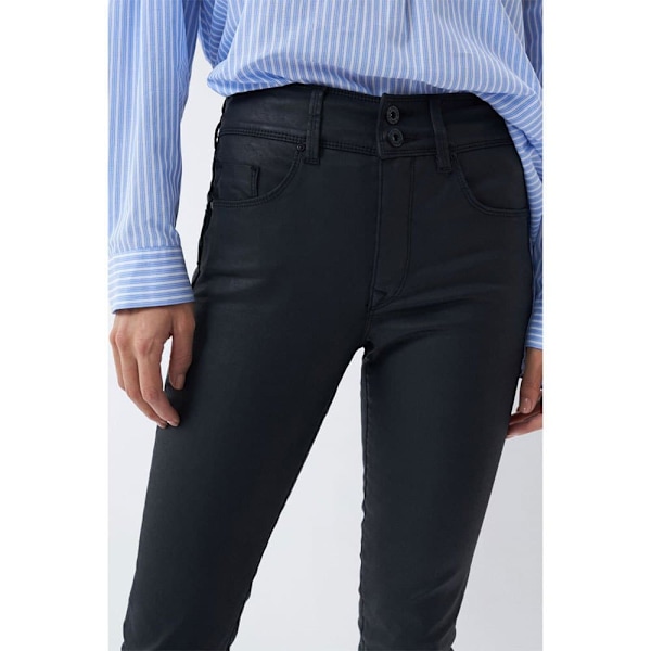 Salsa Jeans 121997-000 Secret Push In In Coating Secret Push In In Coating Jeans Svart 34 / 30 Kvinna