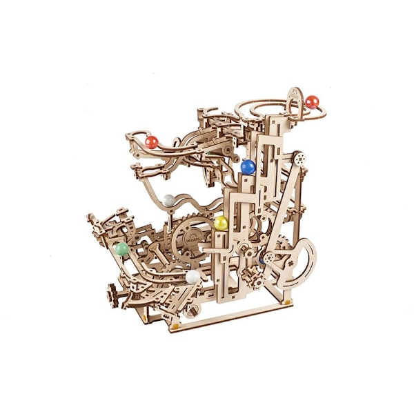 Ugears Marmor Løb Trindelt Hejs. Træ Mekanisk Model Søvfarvet