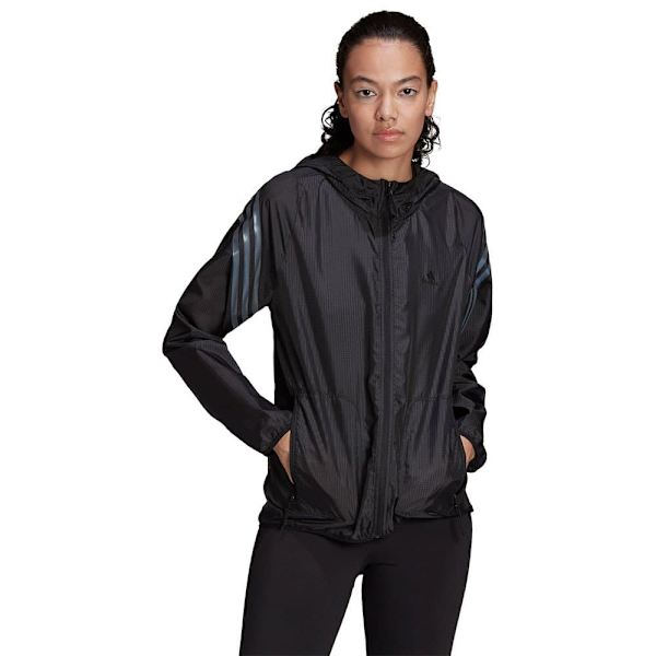 Adidas Jacka Ri 3 Stripes Windbreak Svart XS Kvinna