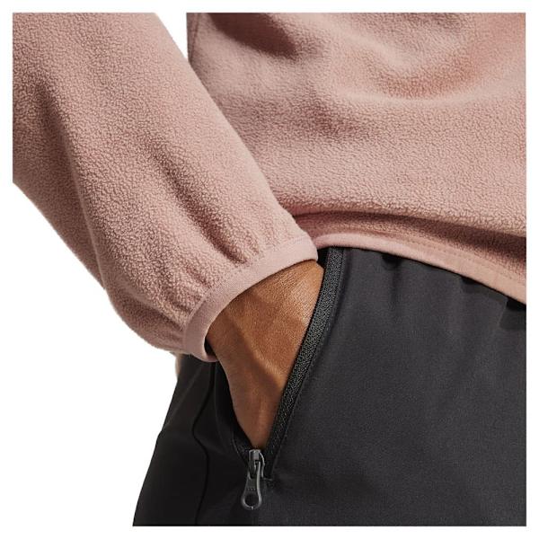 Adidas Multi Essentials Fleece Med Halv Dragkedja Beige L Kvinna
