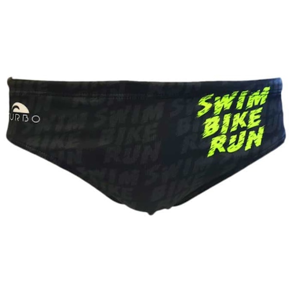 Turbo Simning Kalsonger Swim-bike Run Svart 5XL Man