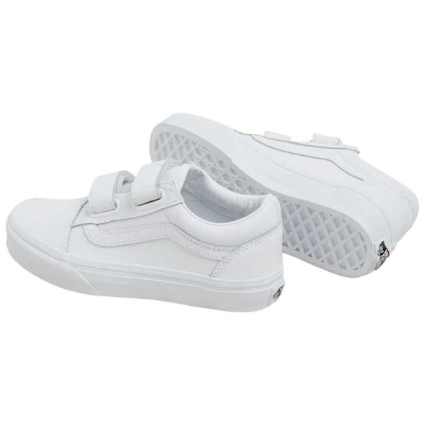 Vans Old Skool V Barnskor Vit EU 27 1/2 Pojke
