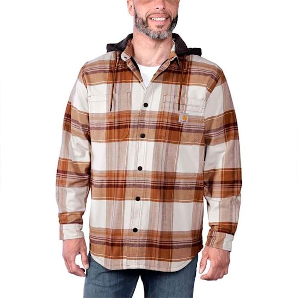Carhartt Overshirt Flannel Sherpa-lined Brun L