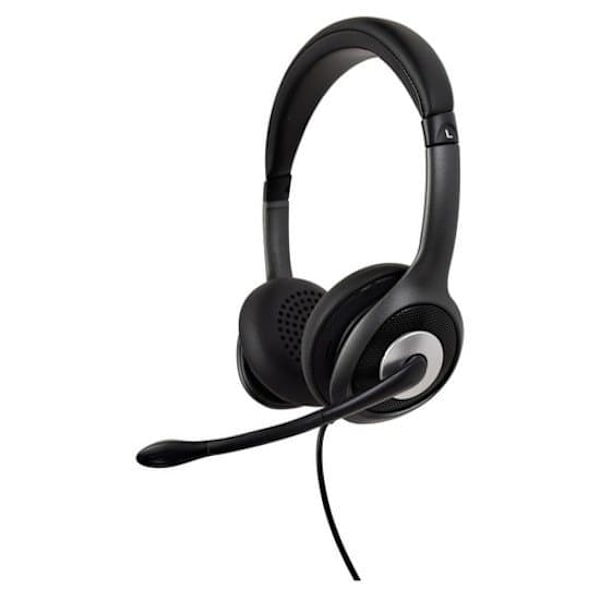 V7 Hovedtelefoner Deluxe On Ear Usb Headset Sort