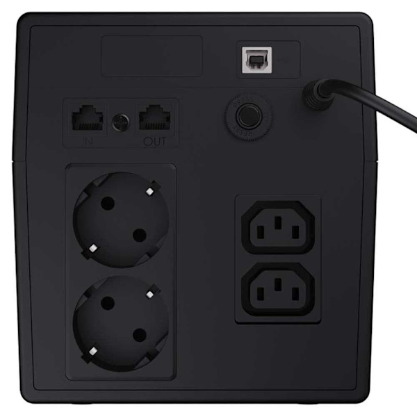 Green Cell Udgang Ups Ups03 Line-interactive 1000 Va 600w 4 Sort EU Plug