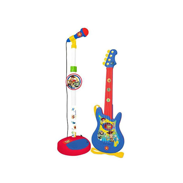 Claudio Reig Gitarr Och Mikrofonstativ Toyy With Adjustable Height Amplifier