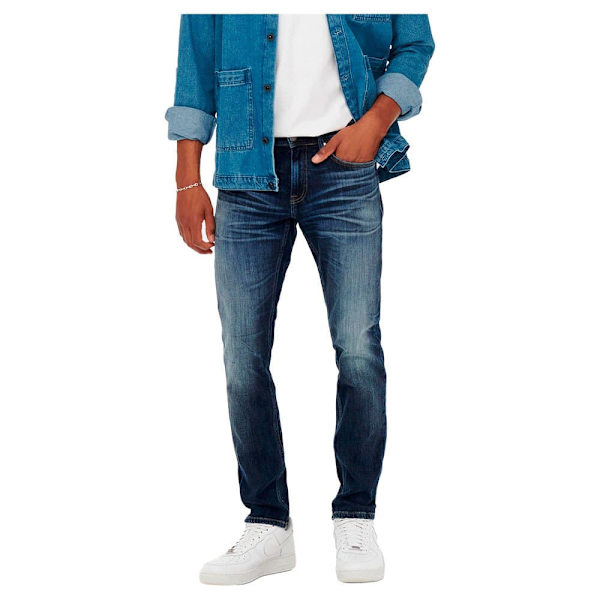 Only & Sons Farkut Weft Regular 3251 Sininen 33 / 30 Mies