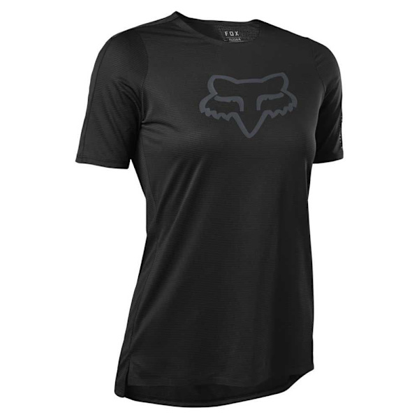 Fox Racing Mtb Flexair T-shirt Med Korte ærmer Sort S Kvinde