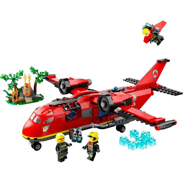 Lego Brandräddningsflygplanskonstruktionsspel Röd