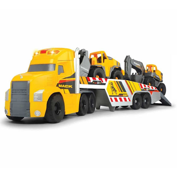 Dickie Toys C/tungt Fordonsfunktion Volvo Series Mack/volvo Trailer 70 Centimeter Orange