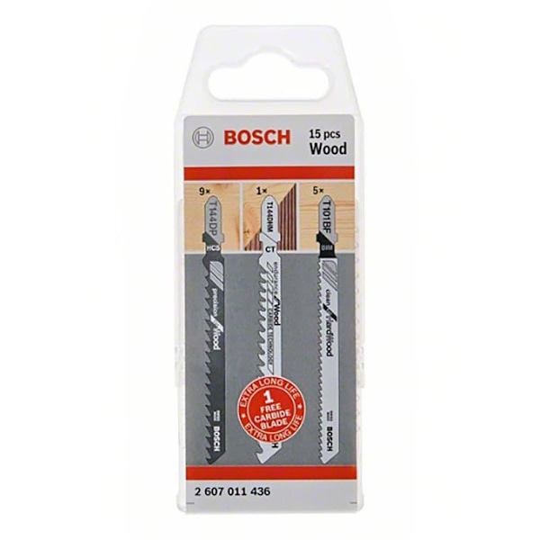 Bosch Professional Stiksavsblad Endurance Wood 14+1 Transparent