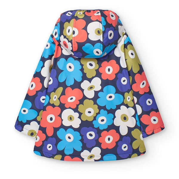 Boboli Hooded Rain Floral Jakke Flerfarvet 12 Years