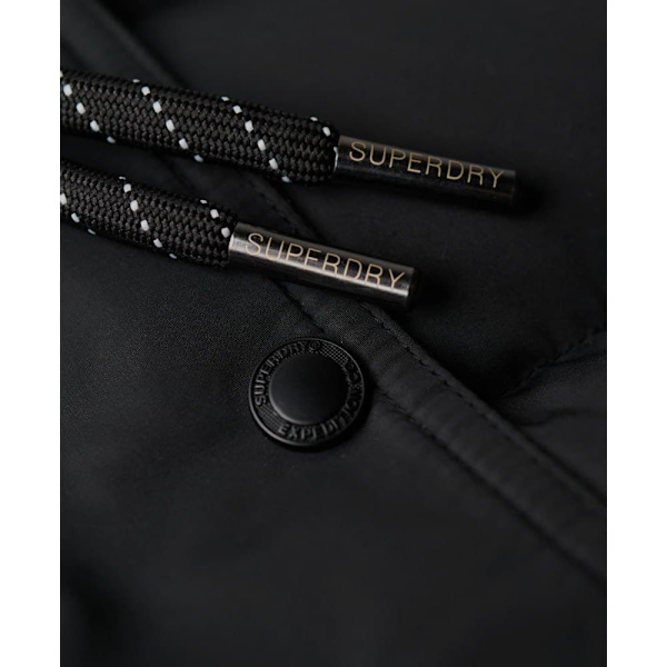Superdry Everest Mid Length Puffjacka Svart L Kvinna