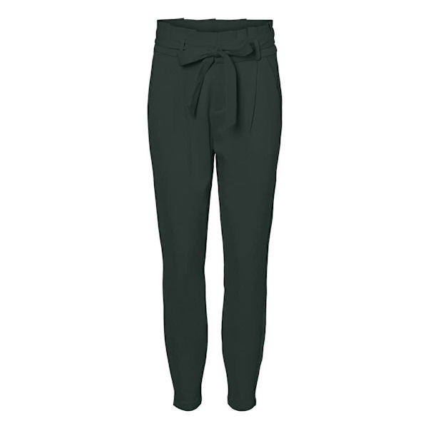 Vero Moda Byxor Med Hög Midja Eva Loose Fit Paperbag Tall Grönt XS / 36 Kvinna
