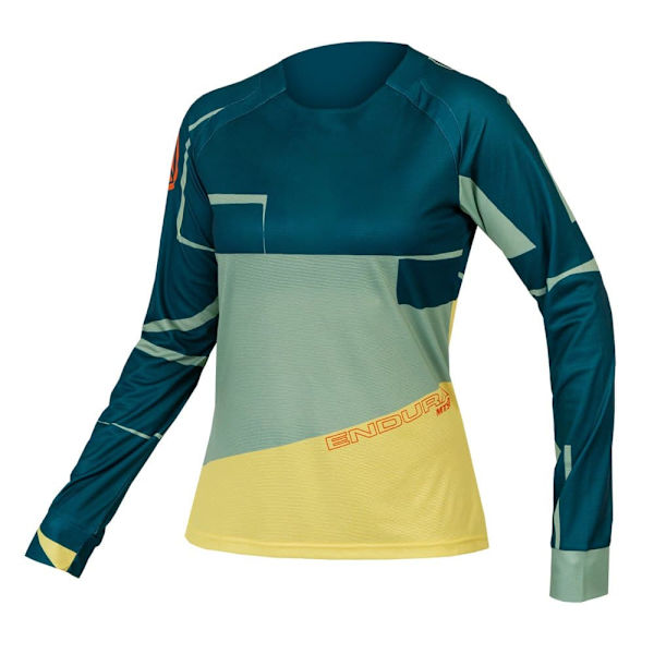 Endura Pitkähihainen Enduro Jersey Mt500 Print Vihreä XS Nainen