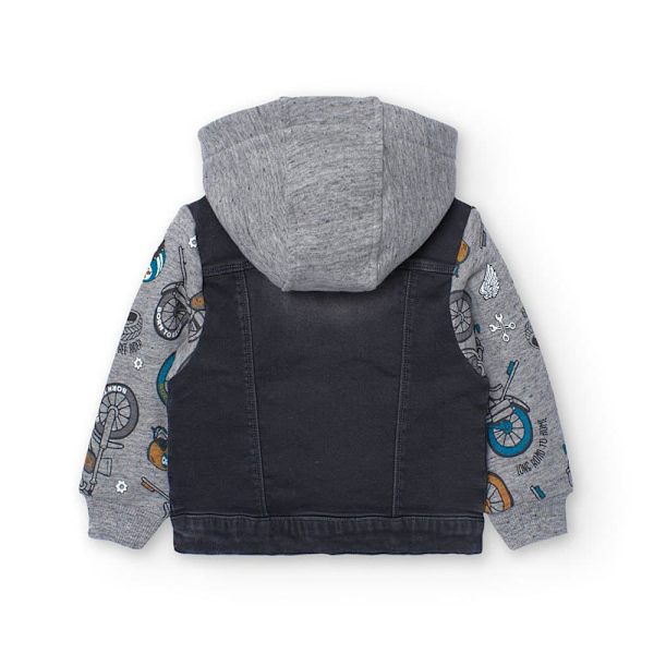 Boboli Knit Combined Jakke Grå 5 Years