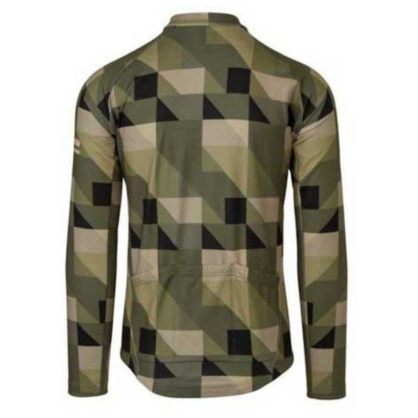 Agu Triangle Stripe Essential Langærmet Trøje Grøn M Mand