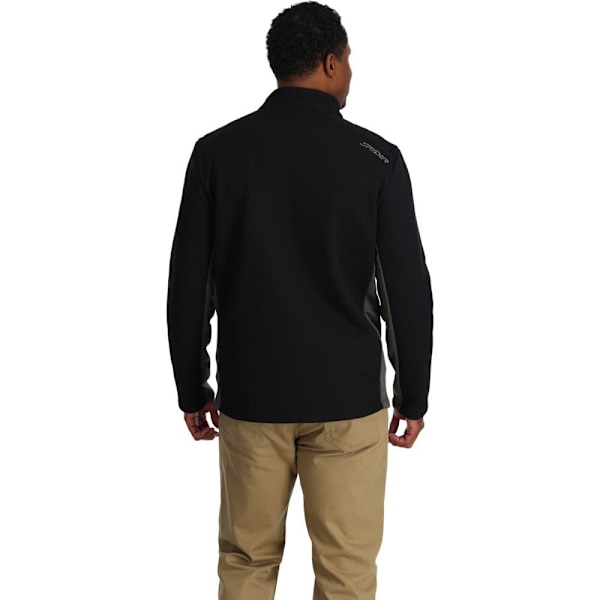 Spyder Fleece Med Fuld Lynlås Bandit Sort L Mand