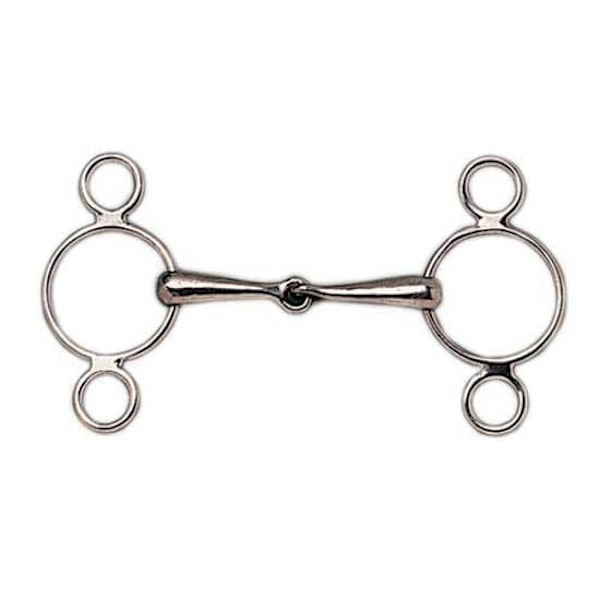 Sefton 3-ring Hul Snaffle Søvfarvet 13.5 cm