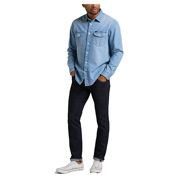 Lee Jeans Daren Zip Fly Blå 32 / 34 Mand