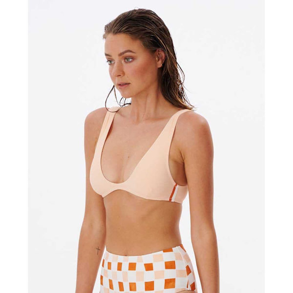 Rip Curl Bikinitopp Surf Check Trilette Gul L Kvinna